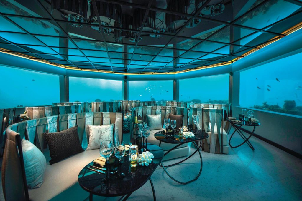 restaurante submerso maldivas minus six meter