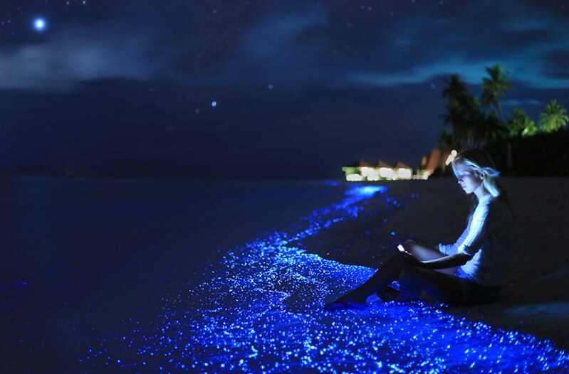 ilhas maldivas a noite